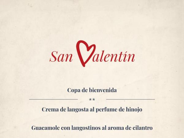 Menú Sant Valentí