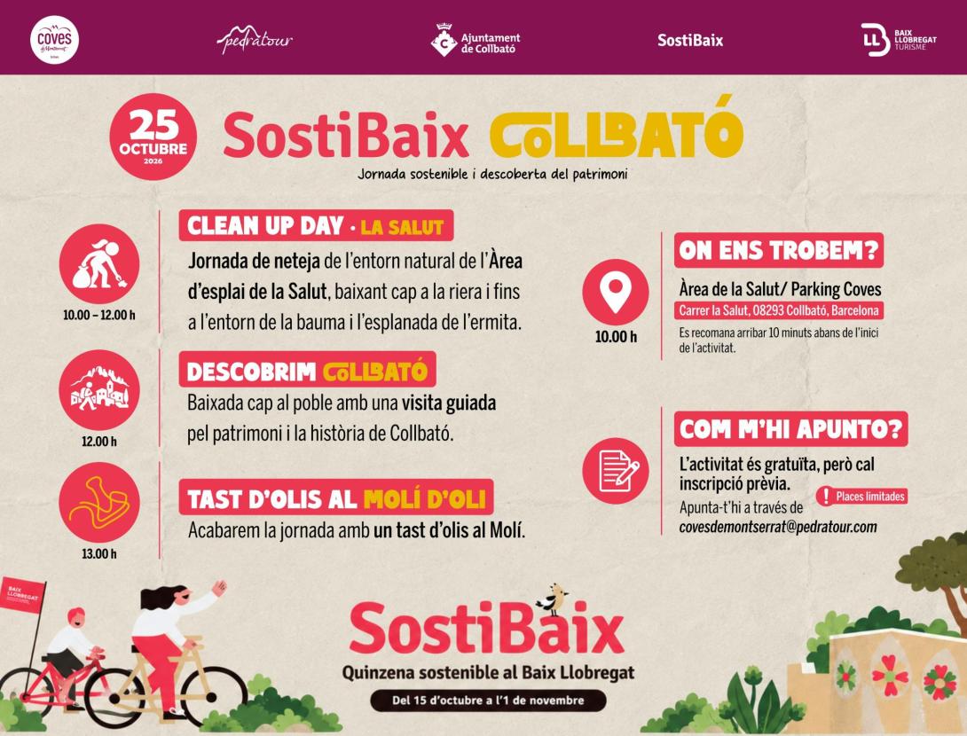 Clean up day a Collbató amb visita i tast d'oli