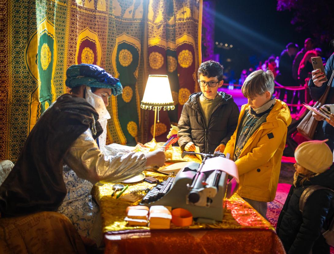 Campament de carters reials i mercat de reis