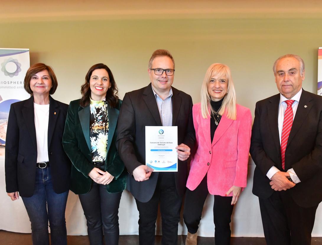 El Consorci del Baix Llobregat renova el segell Compromís per la Sostenibilitat Turística Biosphere 2024