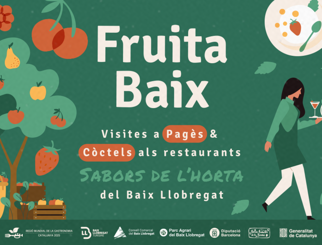 Fruita Baix: la nova campanya gastronòmica d’estiu que posa en valor la fruita del Parc Agrari i els restaurants Sabors de l’Horta