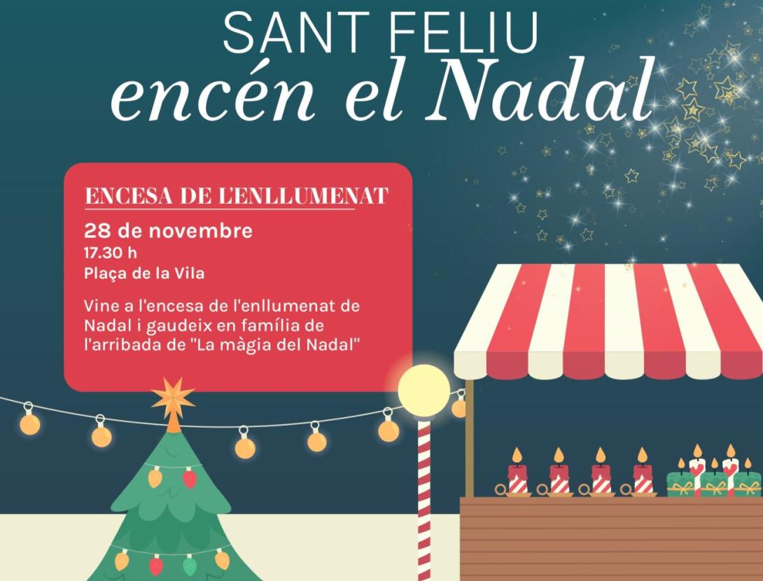Sant Feliu encén el Nadal