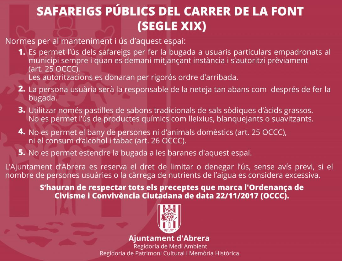 Els safareigs públics d'Abrera